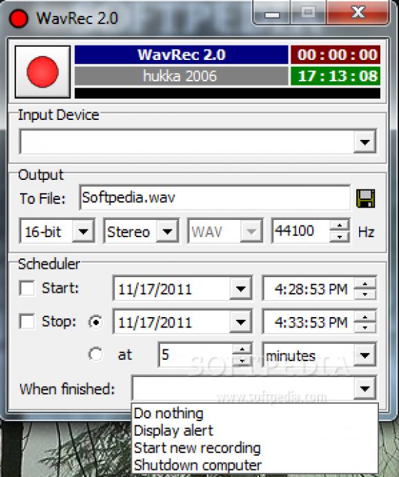 Portable WavRec screenshot