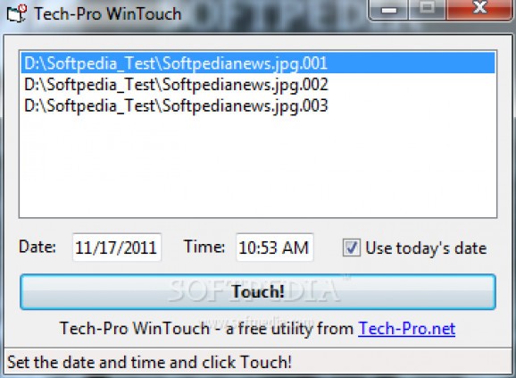 Tech-Pro WinTouch screenshot