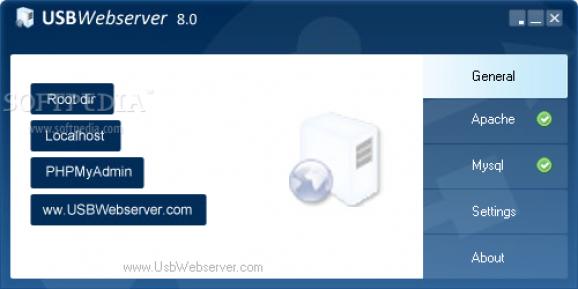 USB Webserver screenshot