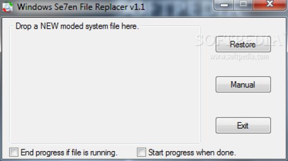 Windows Se7en File Replacer screenshot
