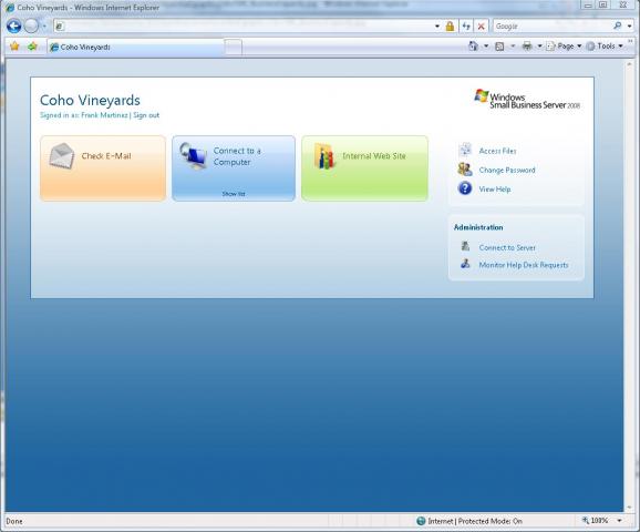 Windows Server 2012 Essentials screenshot