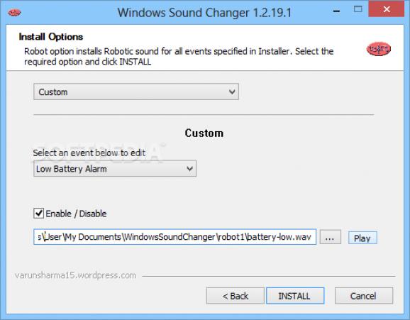Windows Sound Changer screenshot