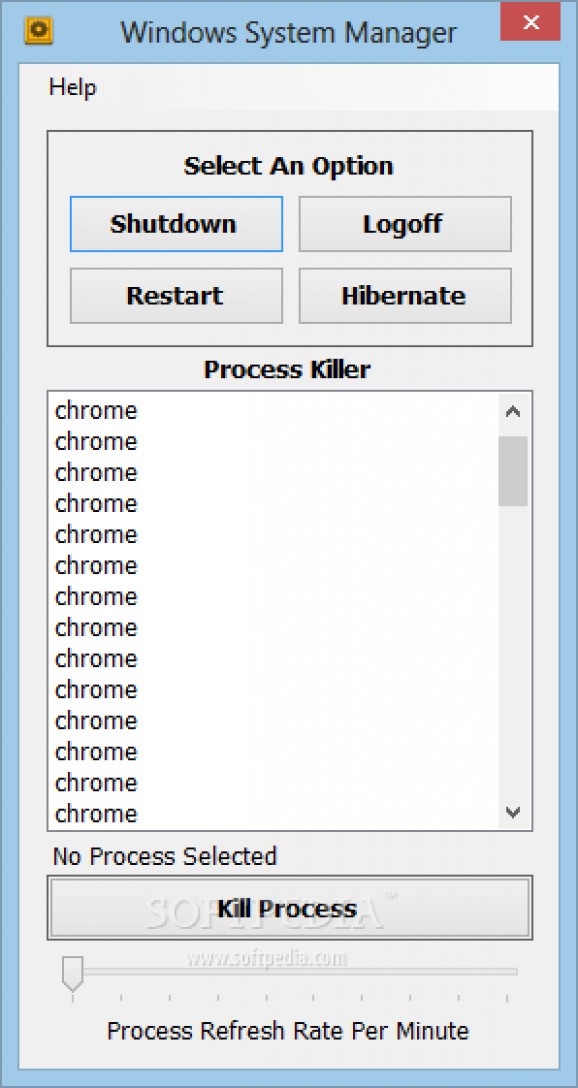 Windows System Manager screenshot