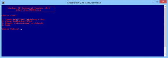 Windows XP Universal Tweaker screenshot