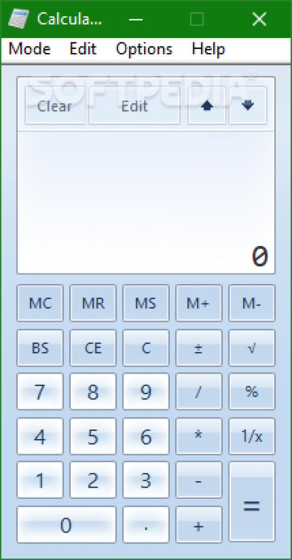 Windows7 Calculator screenshot