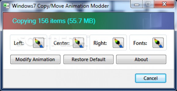Windows7 Copy/Move Animation Modder screenshot