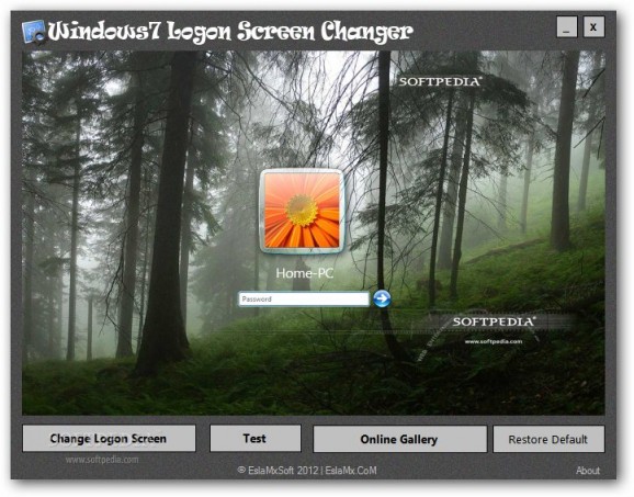Windows7 Logon Screen Changer screenshot