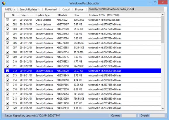 WindowsPatchLoader screenshot