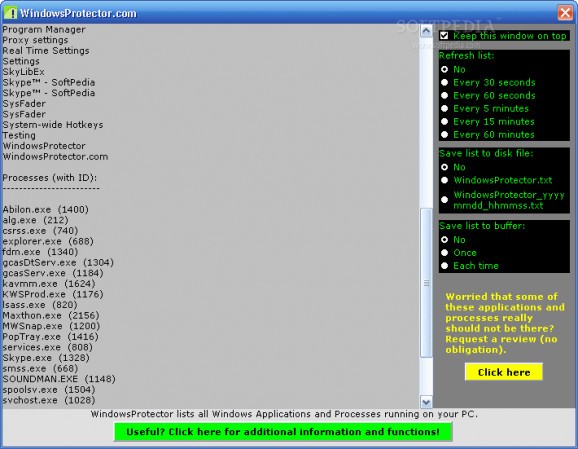 WindowsProtector screenshot