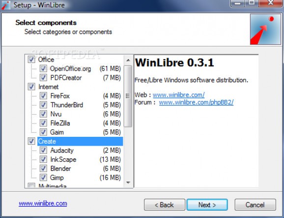 Winlibre screenshot