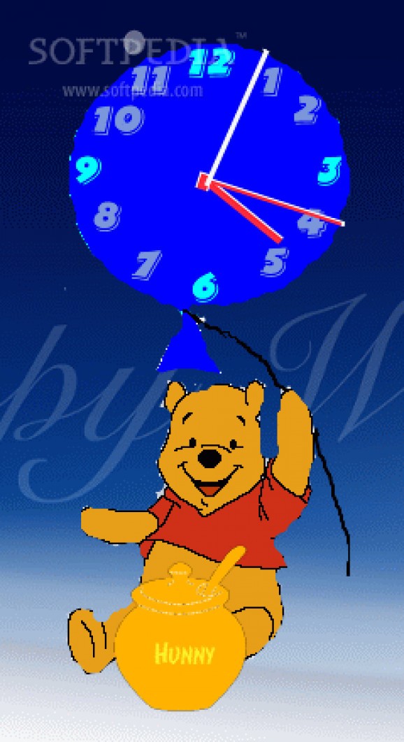 Winnie the pooh clock screenshot