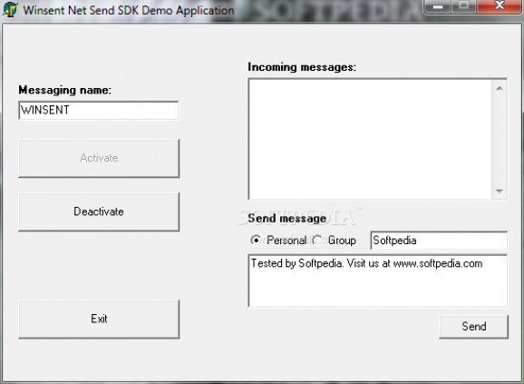 Winsent Net Send SDK screenshot