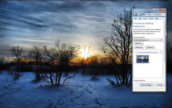 Winter Sunset screenshot
