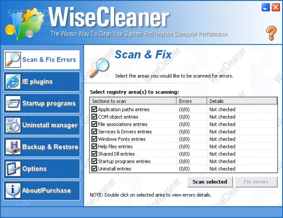 WiseCleaner screenshot