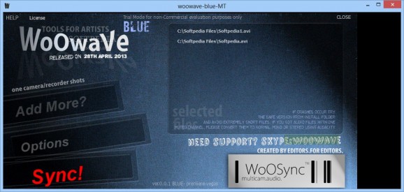 WoOwaVe Blue MT (formerly WoOSync) screenshot