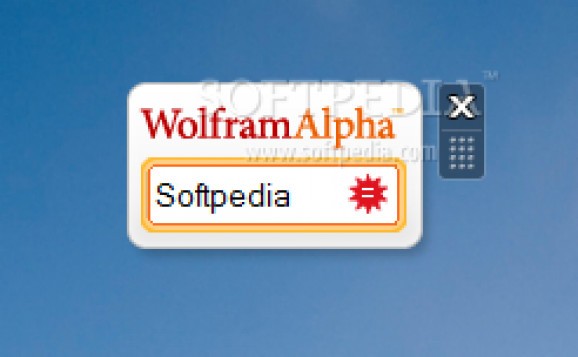 Wolfram Alpha Windows Desktop Gadget screenshot