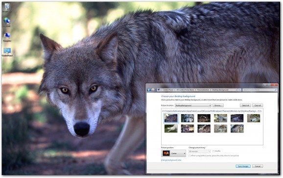 Wolves Windows 7 Theme screenshot