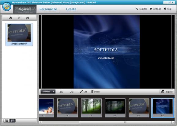 Wondershare DVD Slideshow Builder Deluxe screenshot