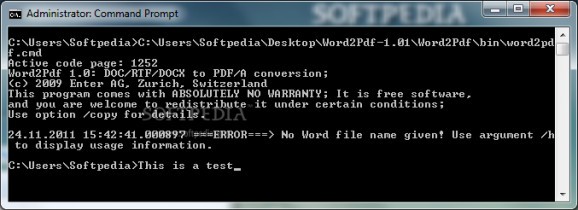 Word2Pdf screenshot