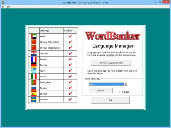WordBanker Multilanguage - English screenshot
