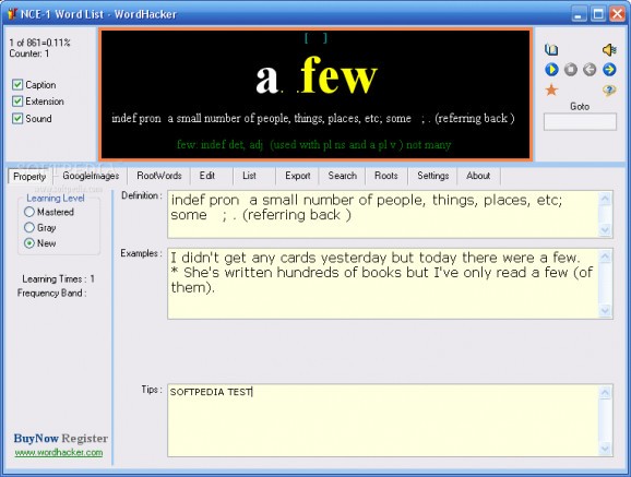 WordHacker Mini Edition screenshot