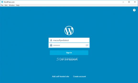 Wordpress.com for Desktop screenshot