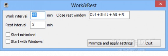 Work&Rest screenshot