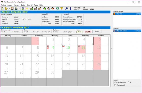 Work Scheduler Pro screenshot