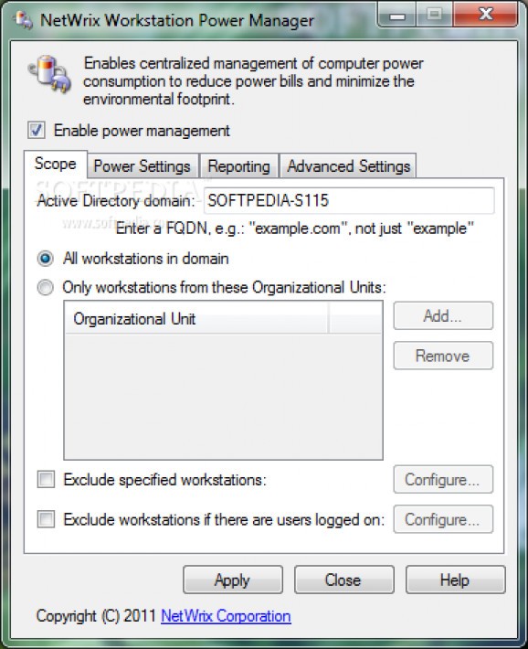 NetWrix Workstation Power Manager screenshot