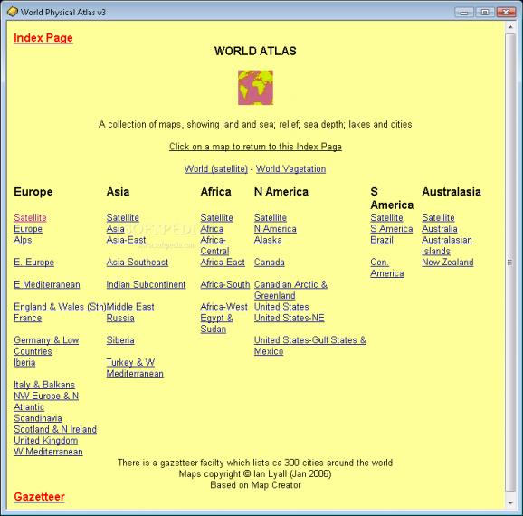 World Physical Atlas screenshot