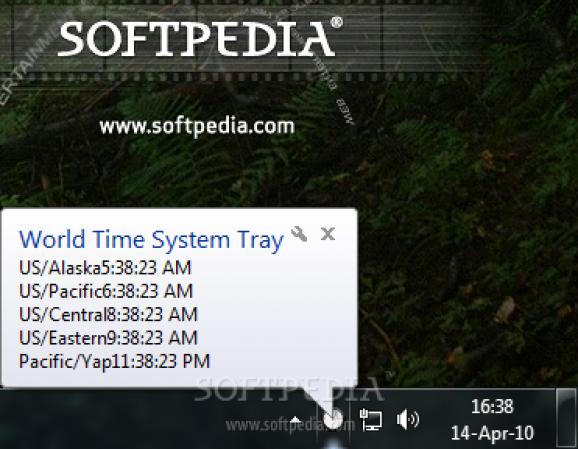 World Time System Tray screenshot