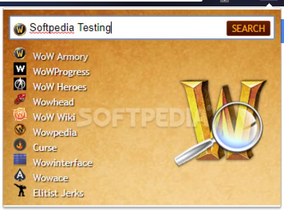 World of Warcraft Search screenshot
