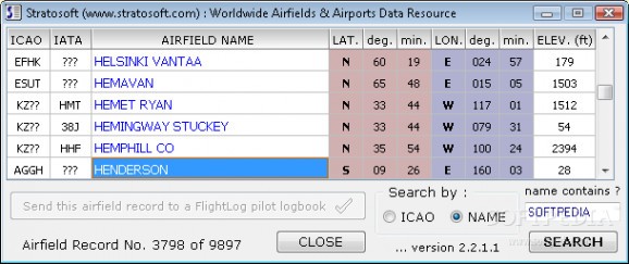 Worldwide Airfields & Airports Data Resource screenshot