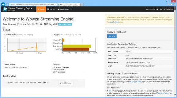Wowza Streaming Engine screenshot