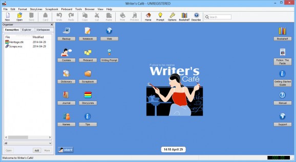 Writer's Café Portable screenshot