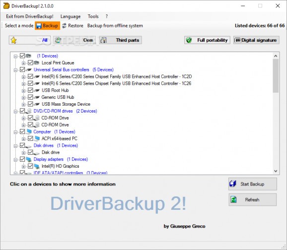 X-DriverBackup! screenshot