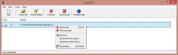X-FreeOTFE screenshot