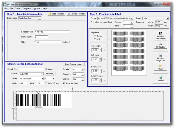 XBL Barcode Generator screenshot