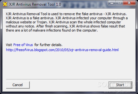 XJR Antivirus Removal Tool screenshot