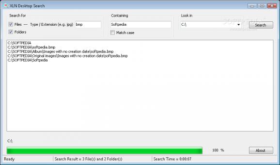 XLN Desktop Search screenshot
