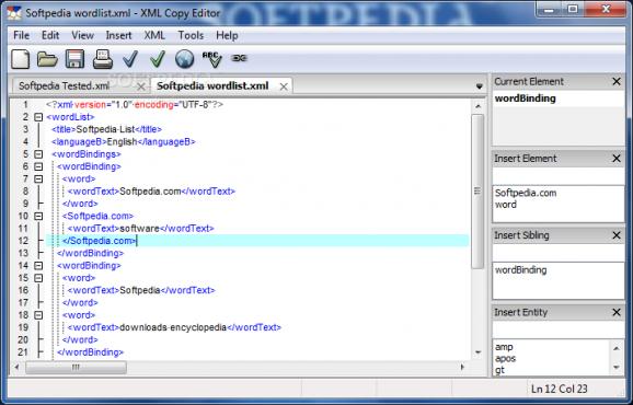 XML Copy Editor Portable screenshot