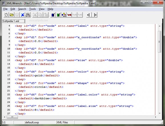 XML:Wrench screenshot