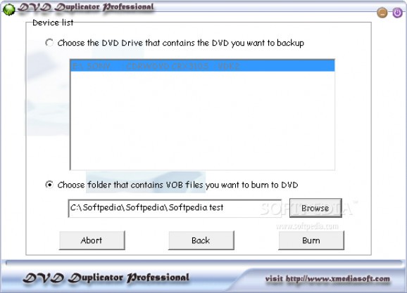 XMedia DVD Duplicator Professional screenshot