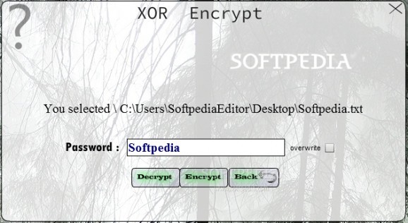 XOR Encrypt screenshot