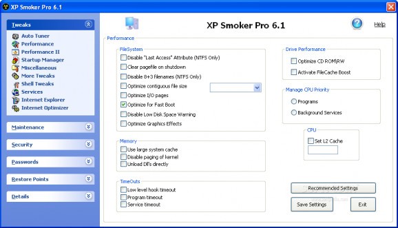 XP Smoker Pro screenshot