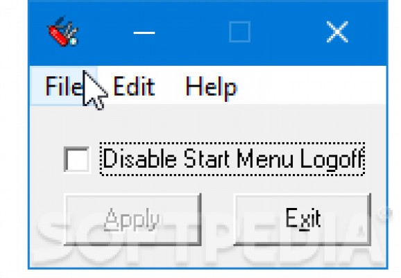 XP Start Menu Logoff screenshot