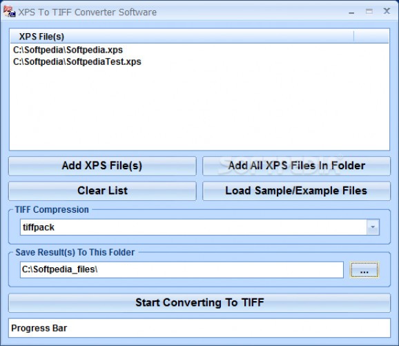 XPS To TIFF Converter Software screenshot