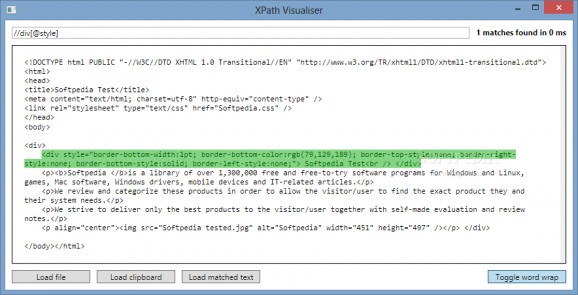 XPath Visualiser screenshot