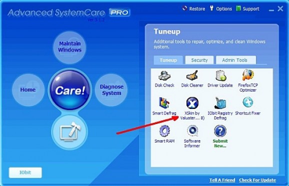 XSkin for Advanced SystemCare3 screenshot
