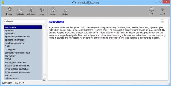 XTerm Medical Dictionary screenshot